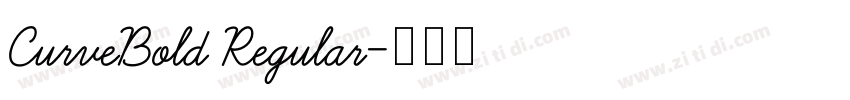 CurveBold Regular字体转换